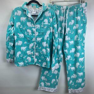 Munki Munki Pajama Set S Flannel Top & Pants